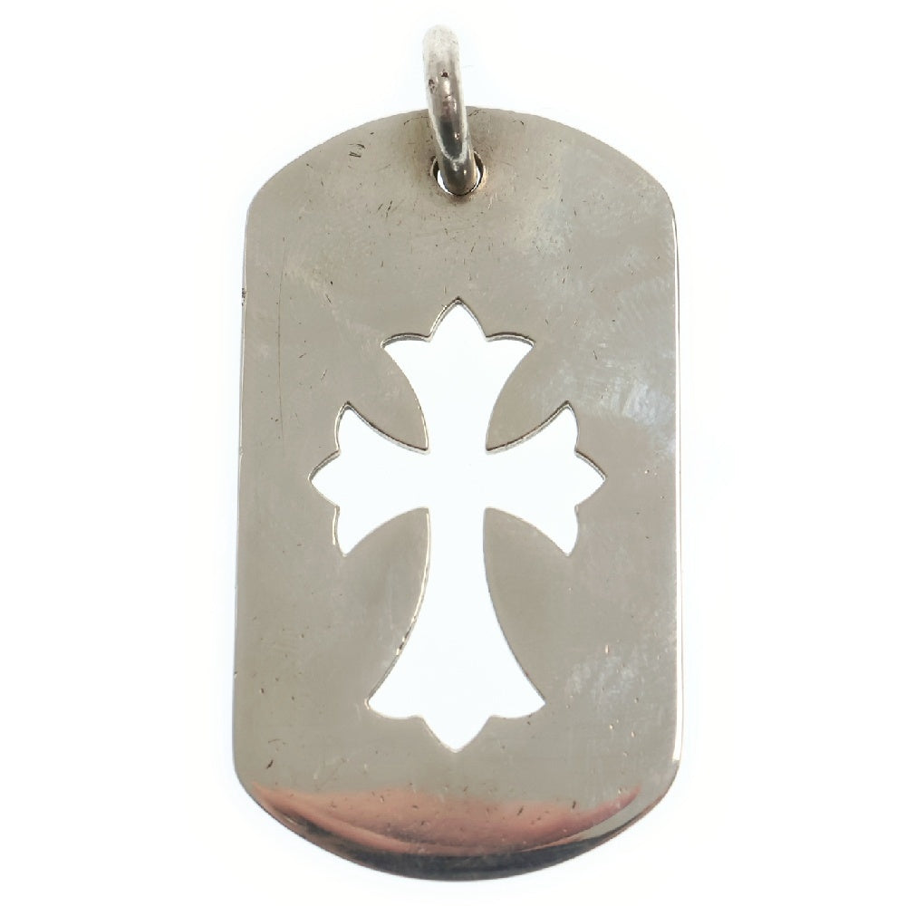 CHROME HEARTS(クロムハーツ) D TAG LRG CO CRS カットアウトクロス ラージドッグタグネックレストップ