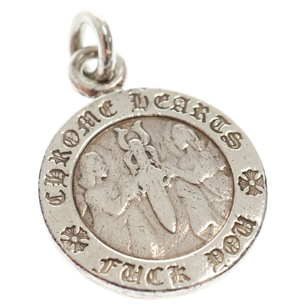 CHROME HEARTS(クロムハーツ) CHRM ANGL MDL エンジェルメダルチャーム V1 ネックレストップ シルバー
