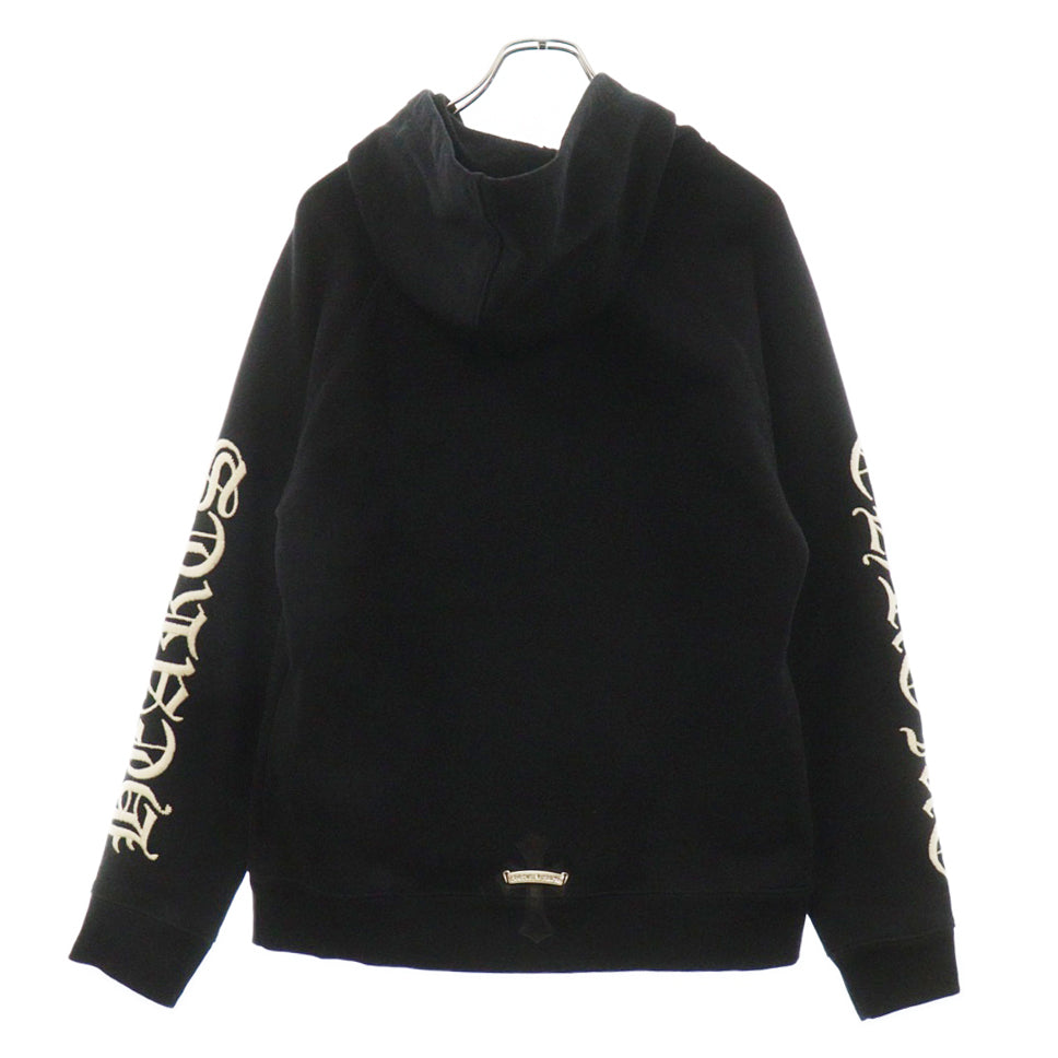 CHROME HEARTS(クロムハーツ) SLOW RIDE CH刺繍プルオーバーパーカー フーディー ブラック