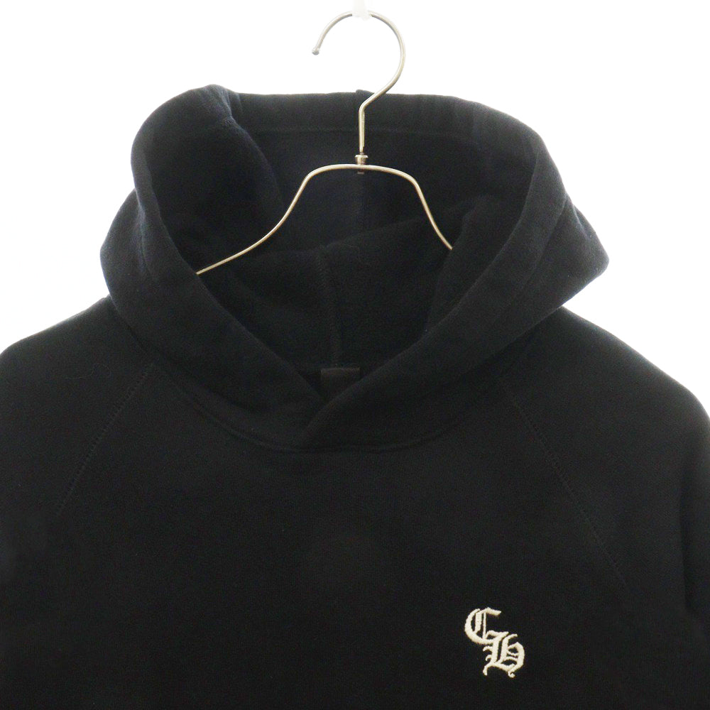 CHROME HEARTS(クロムハーツ) SLOW RIDE CH刺繍プルオーバーパーカー フーディー ブラック
