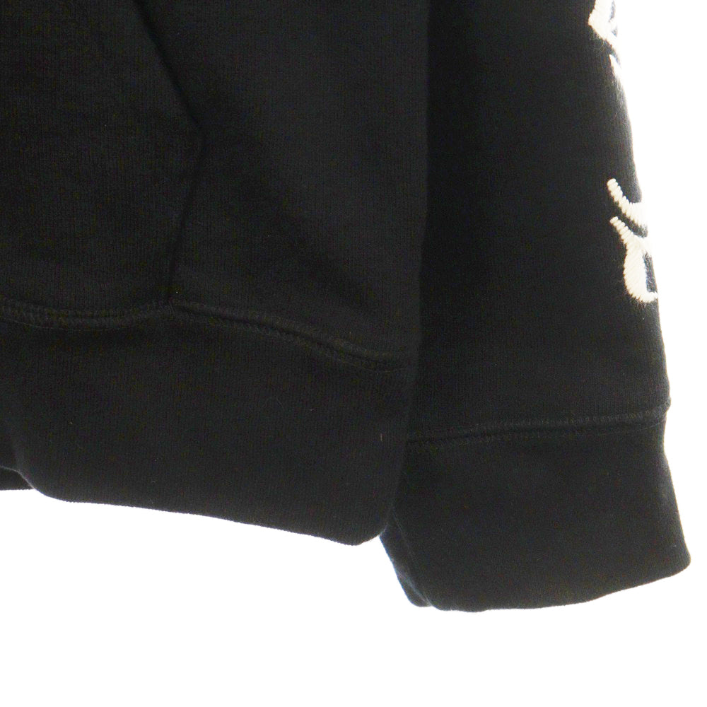 CHROME HEARTS(クロムハーツ) SLOW RIDE CH刺繍プルオーバーパーカー フーディー ブラック