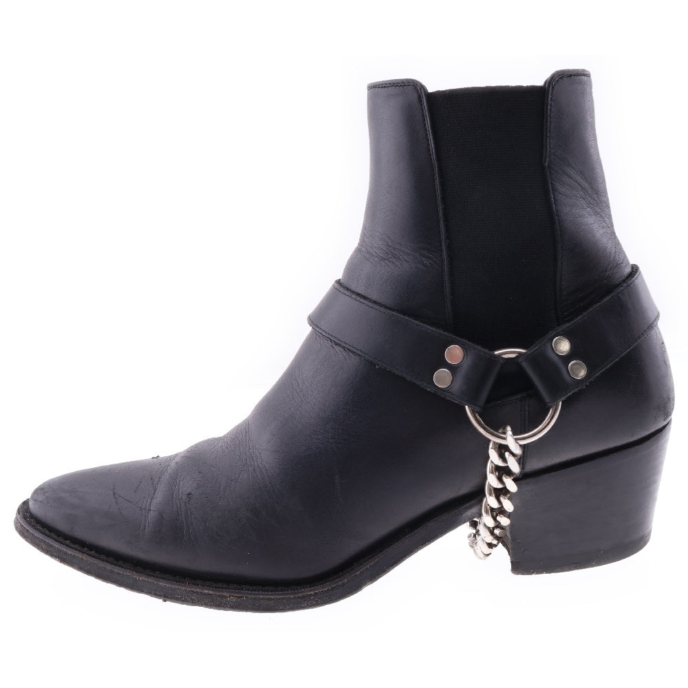 CELINE(セリーヌ) カマルグ バイカーカーフスキンチェルシーブーツ 358513808C ブラック