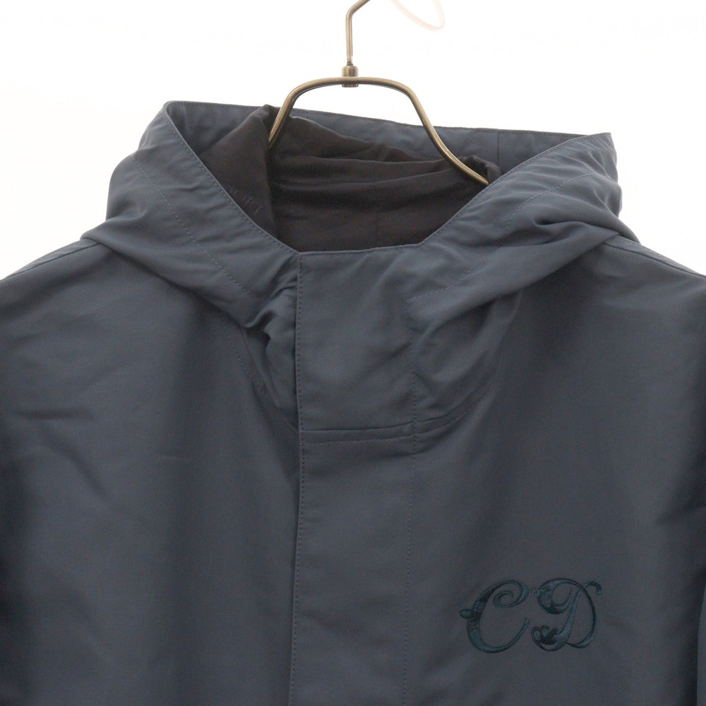 Christian Dior(クリスチャンディオール) 21AW ×Kenny Scharf Logo Embroidery Long Coat ×ケニーシャーフ CDロゴ刺繍 WZIP モッズコート 033C313C4875 ブルー