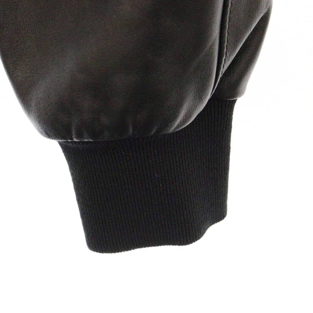 CELINE(セリーヌ) ラムスキン レザー テディジャケット ブルゾン ブラック 2EG76269L