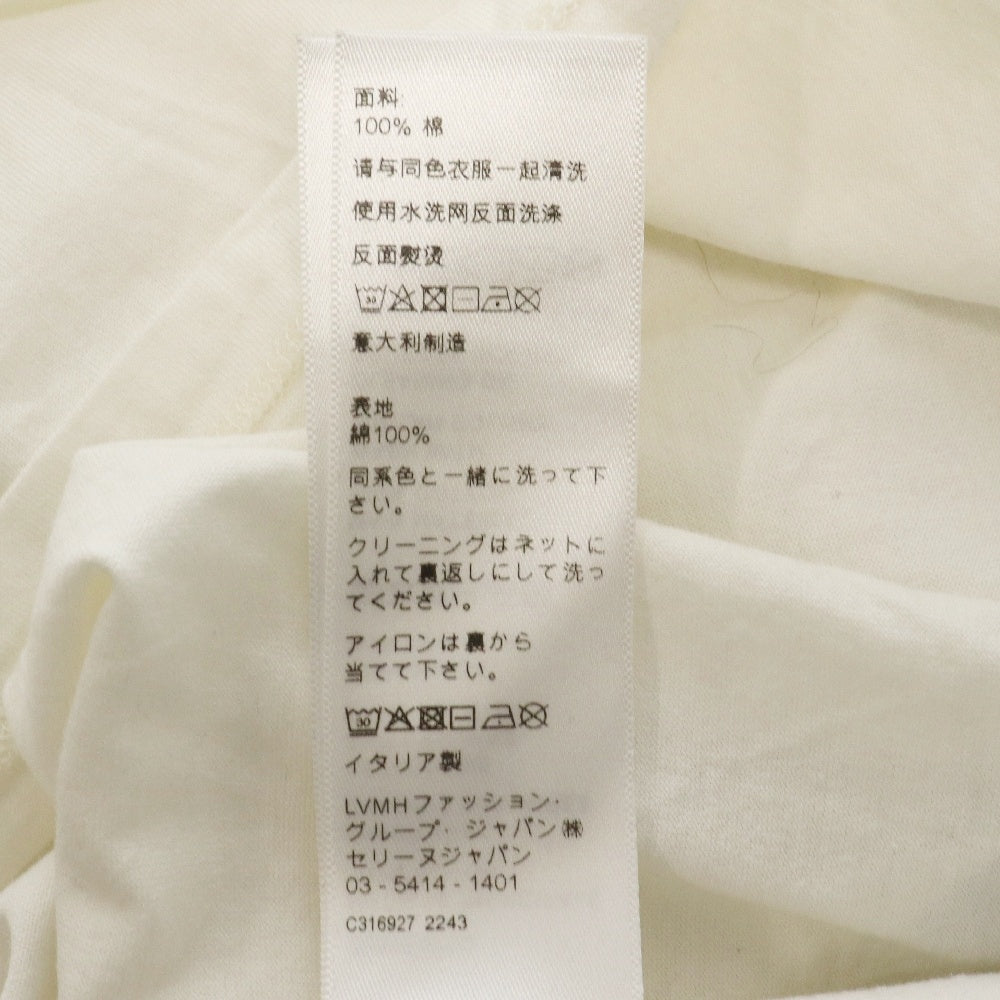 CELINE(セリーヌ) DYSFUNCTIONAL カット長袖プリントTシャツ 2X58E671Q ホワイト