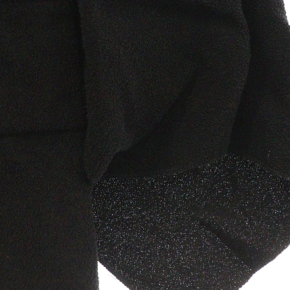 CHANEL(シャネル) ラインストーンボタン ウール ケープジャケット ブラック レディース P42722V18196