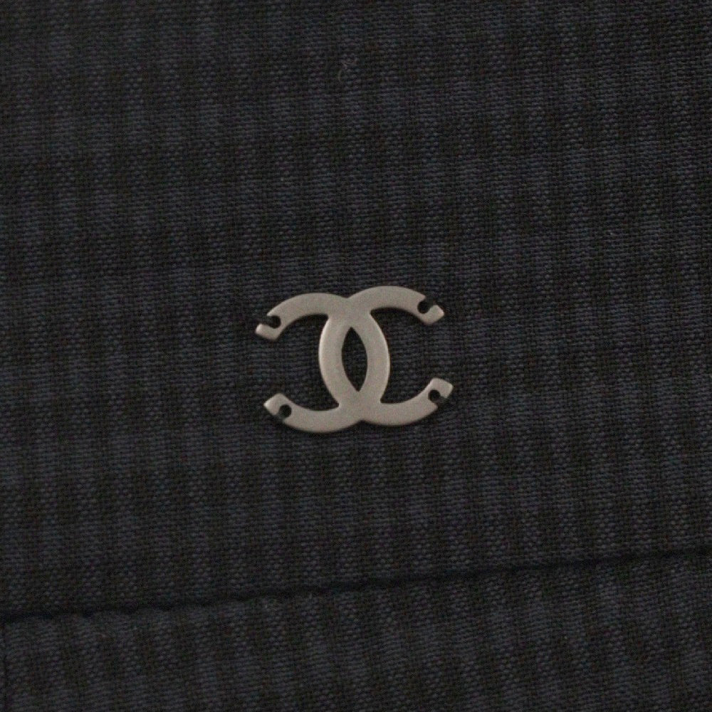 CHANEL(シャネル) 16SS ココマーク シアサッカー プリーツ スカート ネイビー レディース P53426V29267