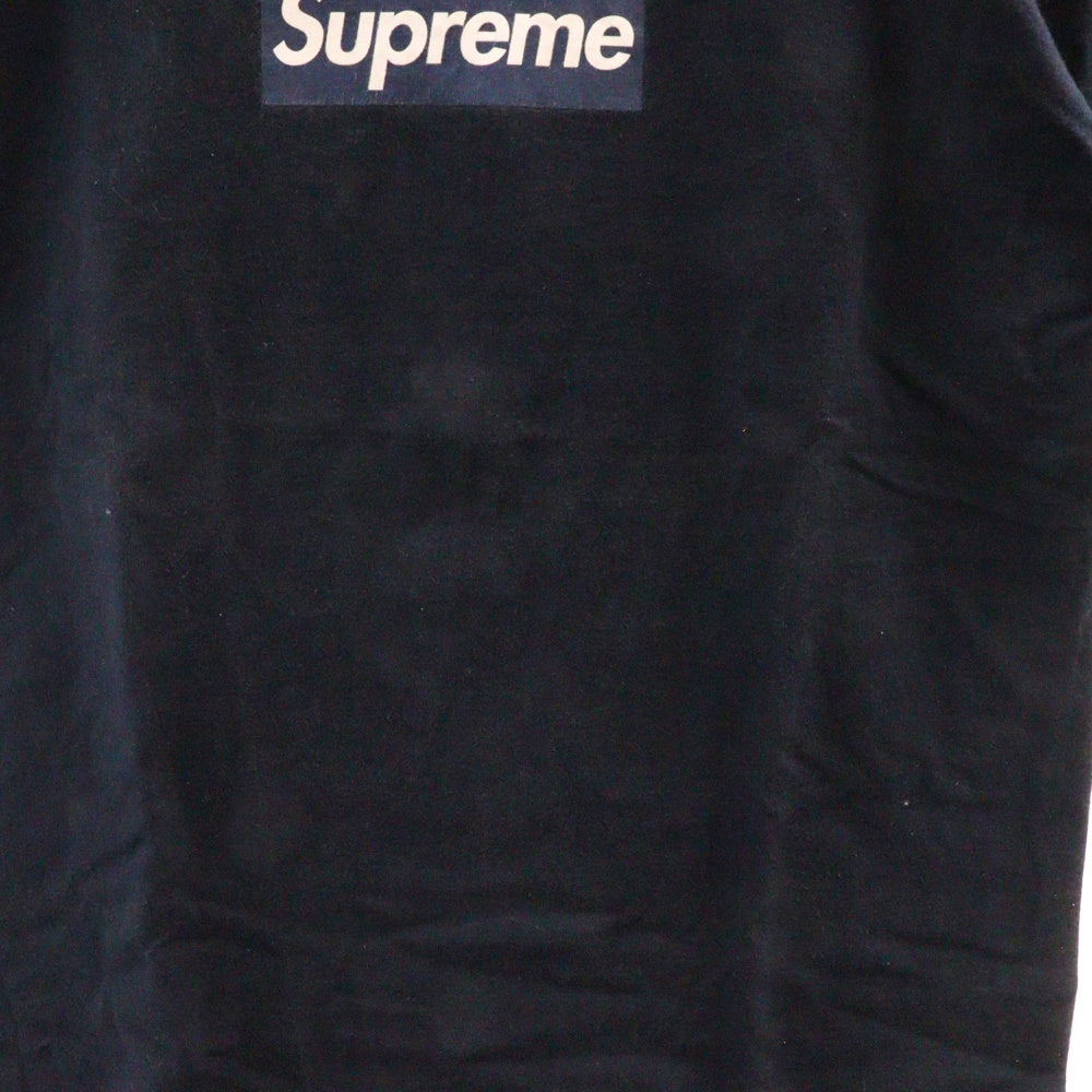 SUPREME(シュプリーム) 15SS ×New York Yankees Box Logo Tee ニューヨークヤンキース ボックスロゴ クルーネック 半袖Tシャツ カットソー ネイビー