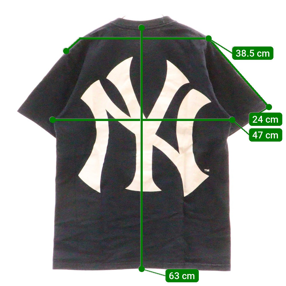 SUPREME(シュプリーム) 15SS ×New York Yankees Box Logo Tee ニューヨークヤンキース ボックスロゴ クルーネック 半袖Tシャツ カットソー ネイビー