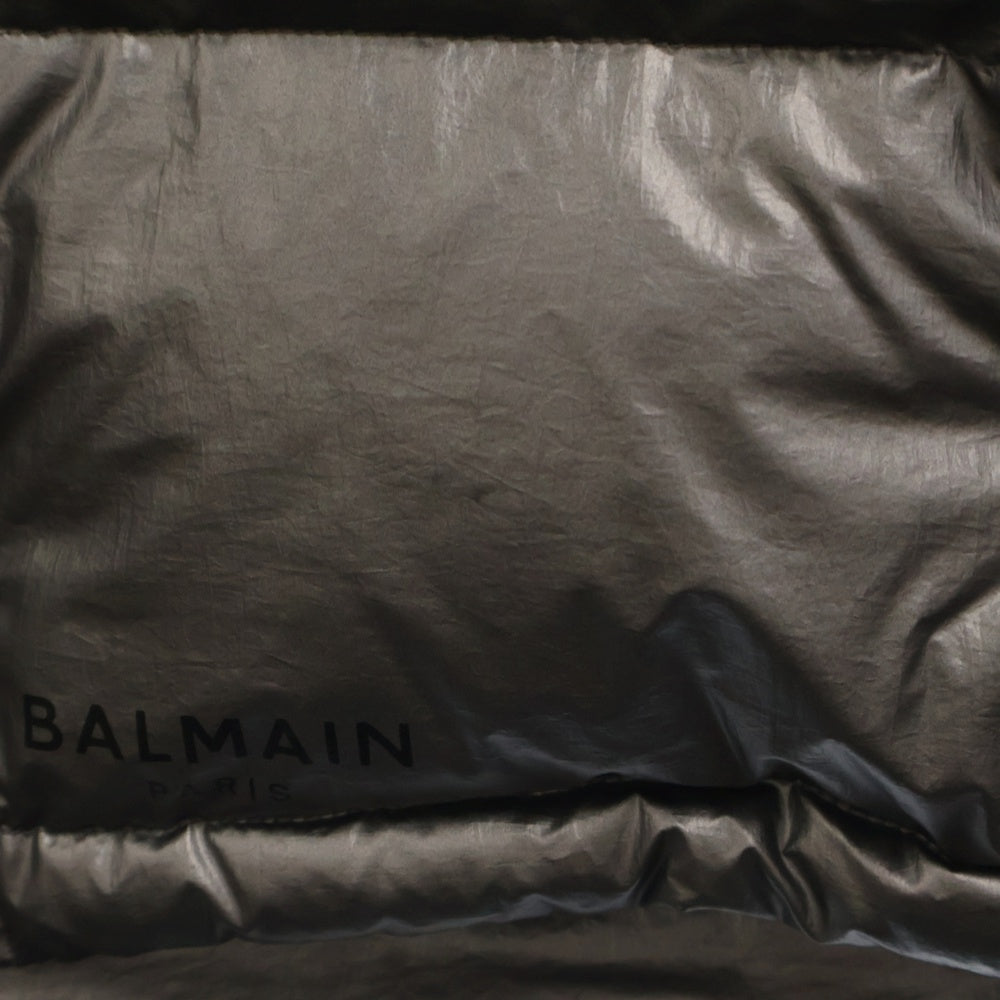 BALMAIN(バルマン) ロゴプリントマルチジップダウンベスト TO009X112 グレー