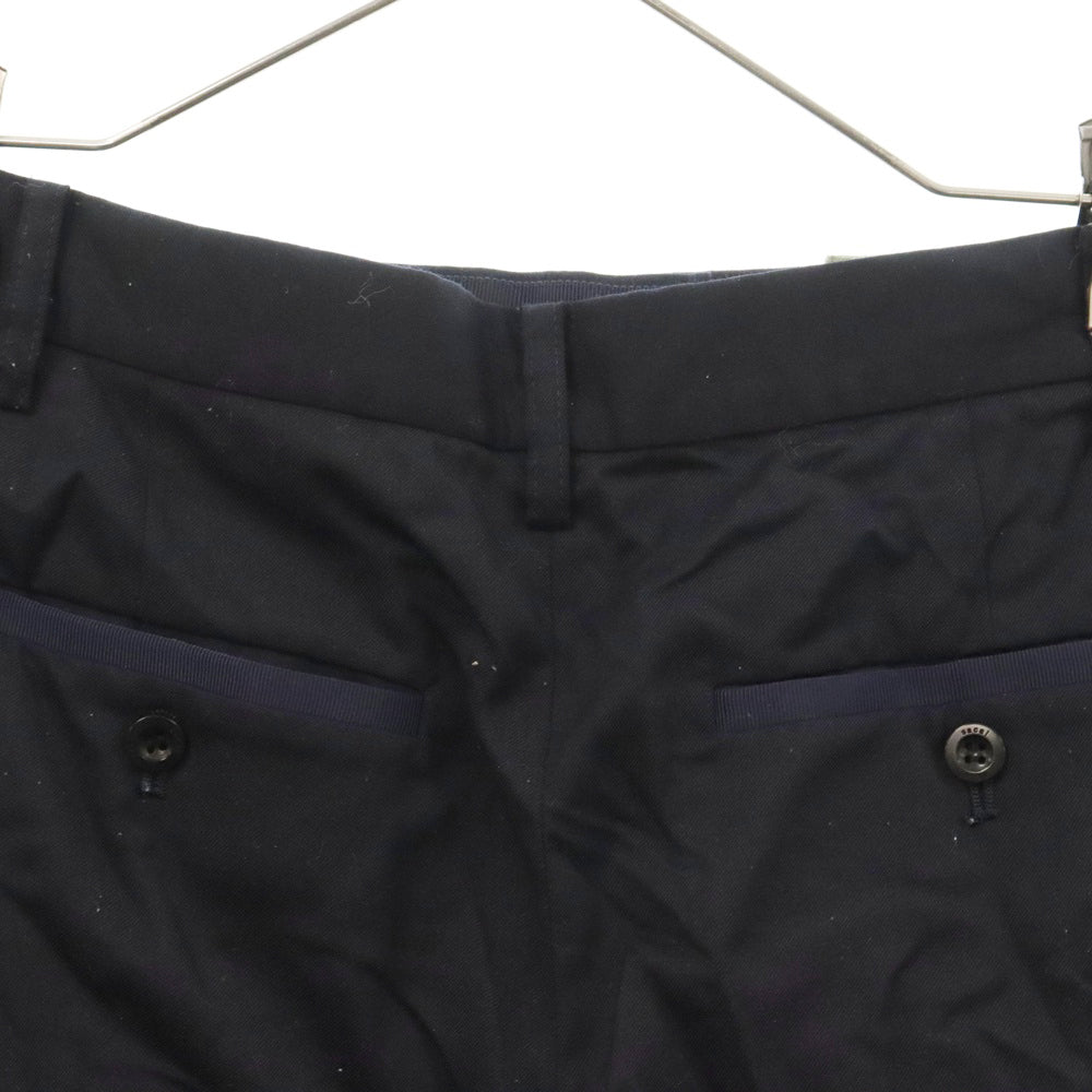 Sacai(サカイ) 19AW ジップフライ スタッズ クロップド ワイド パンツ ブラック/カーキ レディース 19-04414