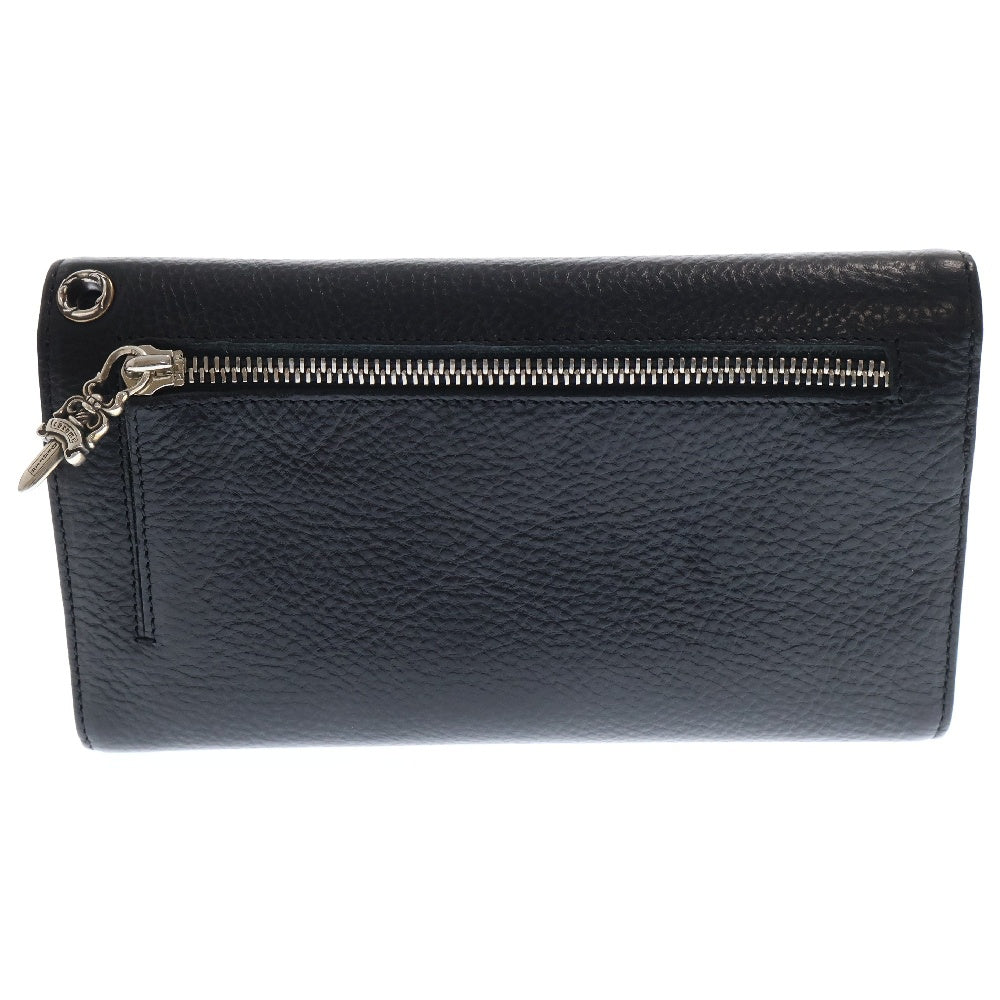 CHROME HEARTS(クロムハーツ) WAVE ウェーブ レザーウォレット 財布 ブラック BCA375