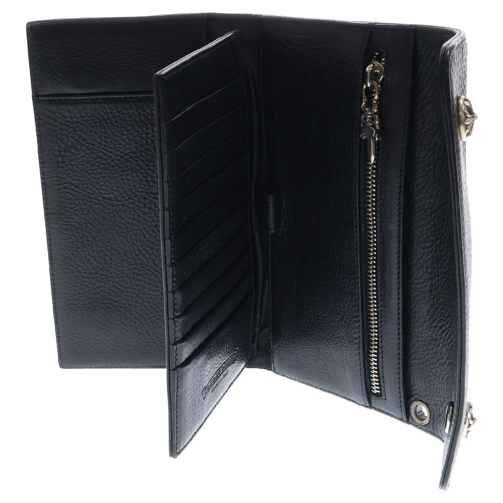 CHROME HEARTS(クロムハーツ) WAVE ウェーブ レザーウォレット 財布 ブラック BCA375