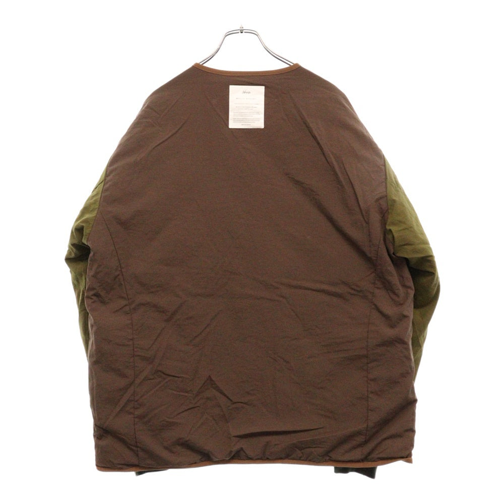 NANGA(ナンガ) ×MANUAL ALPHABET CMR REVERSLE DOWN JACKET キルティング リバーシブルダウンジャケット ×マニュアルアルファベット MA-J-340 ブラウン