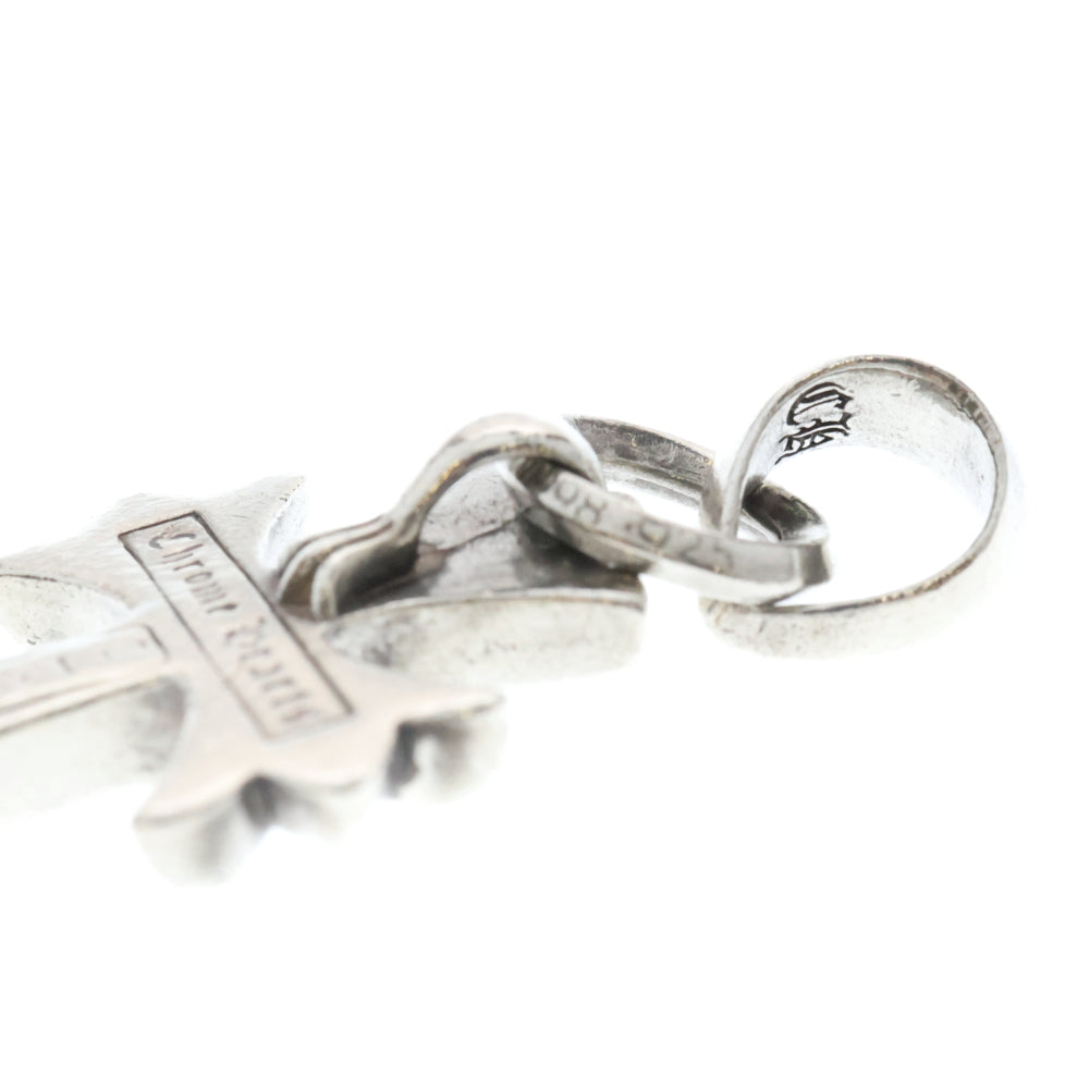 CHROME HEARTS(クロムハーツ) CH CRS SML W/BALE Wベイル スモールCHクロス ペンダントトップ シルバー BCA218