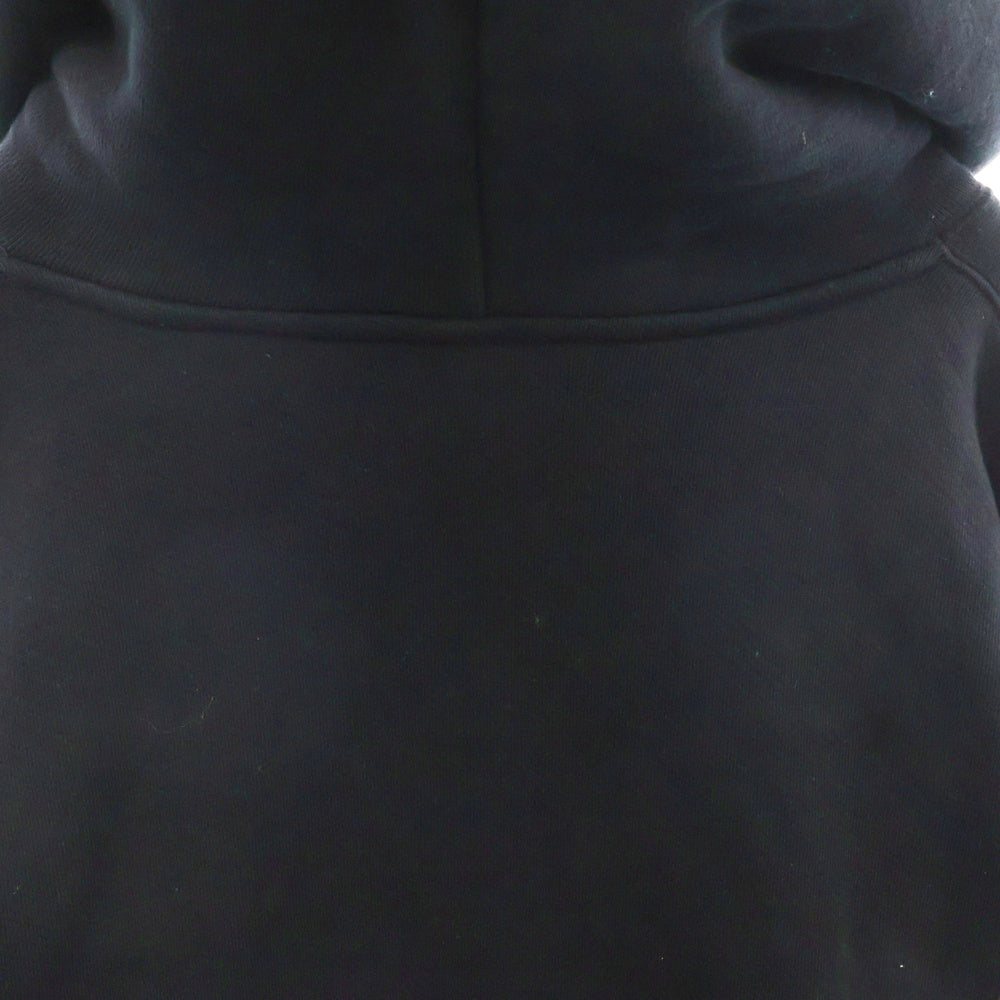 OFF-WHITE(オフホワイト) Logo Flocked Drawstring Hoodie ロゴ フロックドローストリングフーディ スウェットパーカー OMBB085F24FLE00M ブラック