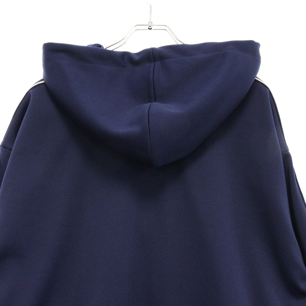 CELINE(セリーヌ) 23AW TRACKSUIT JACKET IN DOUBLE FACE JERSEY フード付きトラックスーツジャケット 2Y58B121O ネイビー