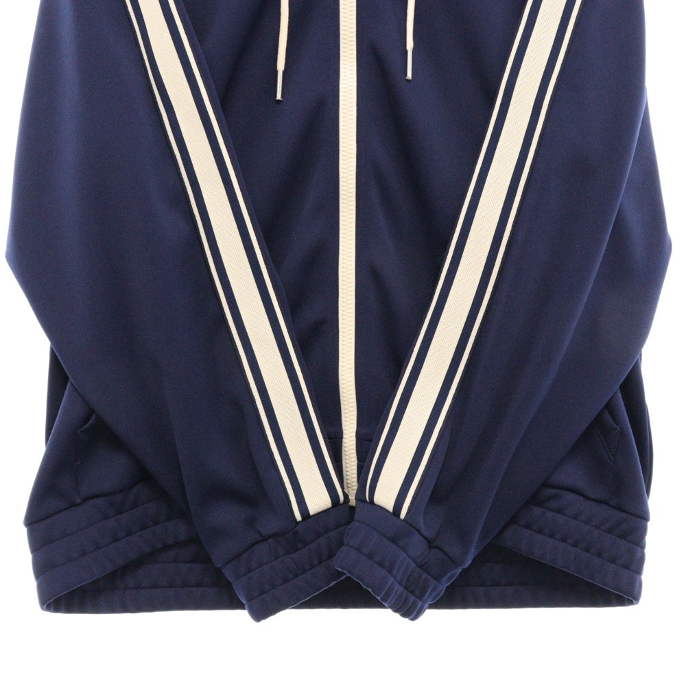 CELINE(セリーヌ) 23AW TRACKSUIT JACKET IN DOUBLE FACE JERSEY フード付きトラックスーツジャケット 2Y58B121O ネイビー