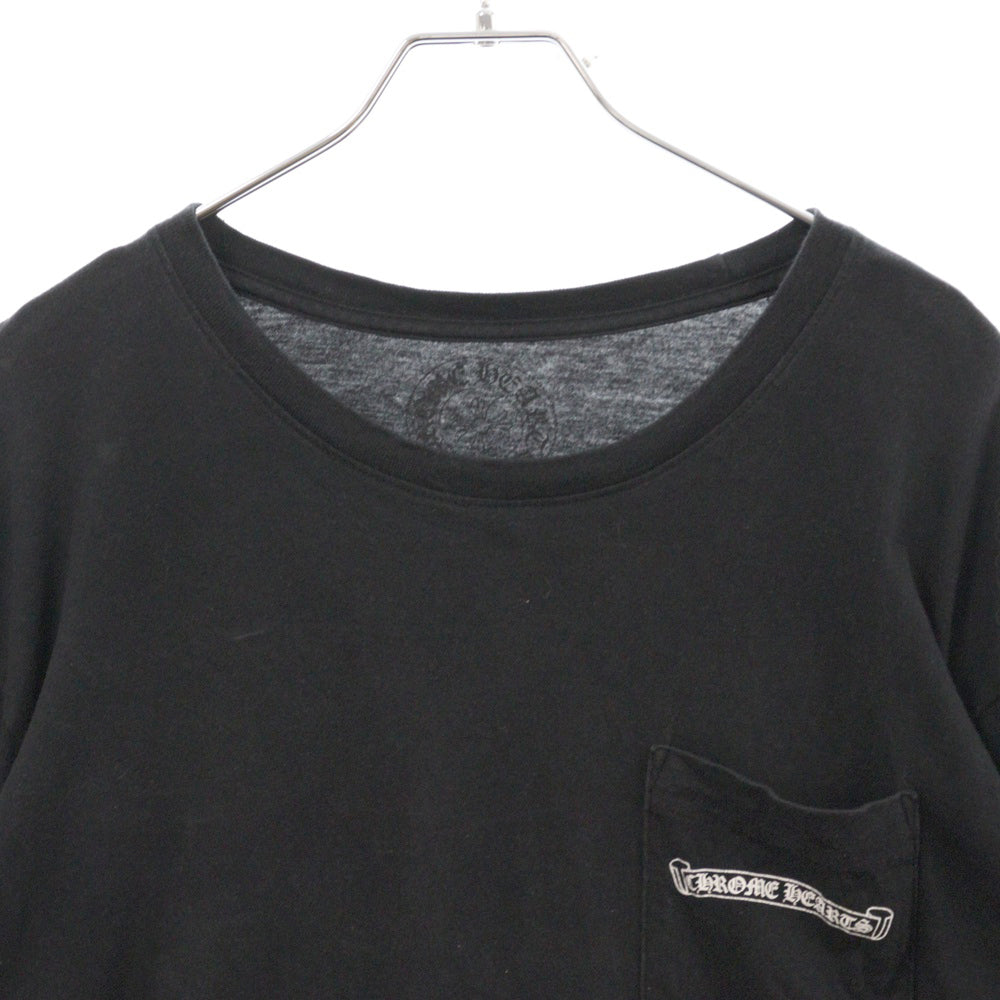 CHROME HEARTS(クロムハーツ) CH SCROLL LABEL FUCKYOU L/S TEE スクロールラベル ファックユー アームプリント長袖Tシャツ ブラック