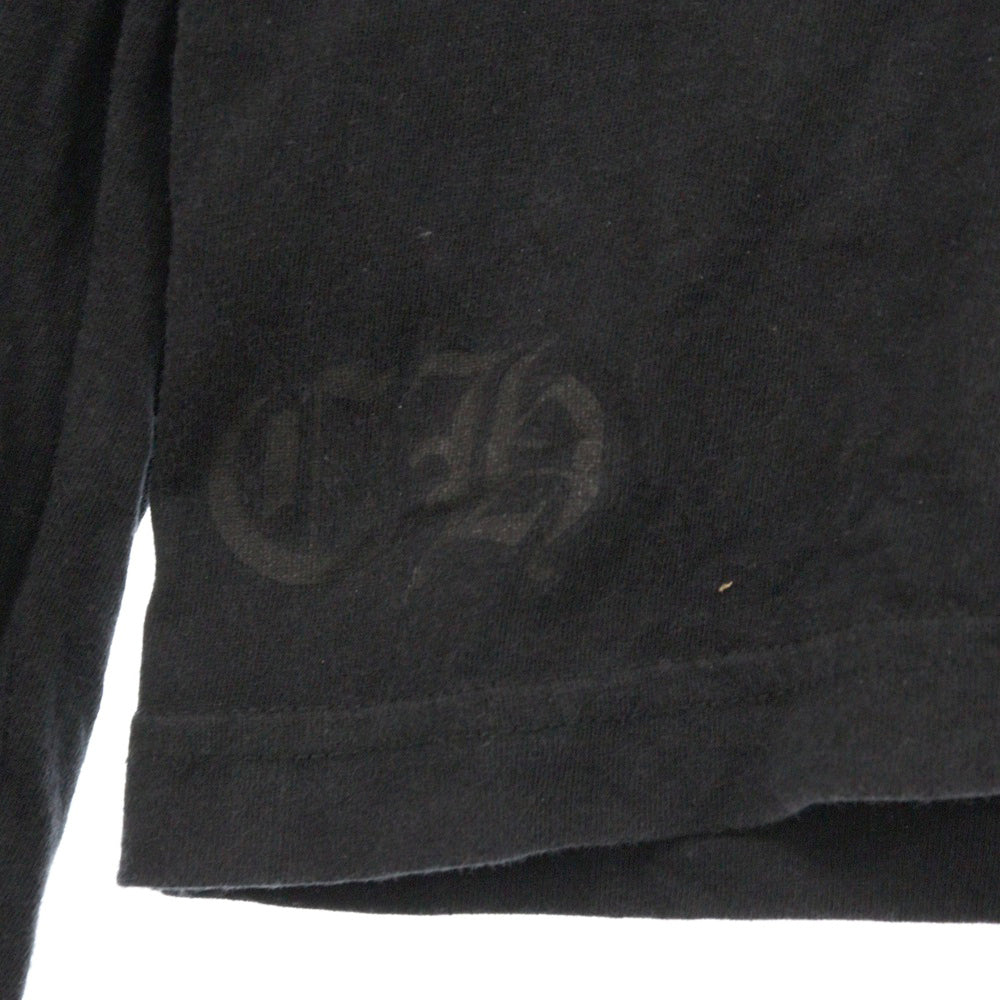 CHROME HEARTS(クロムハーツ) CH SCROLL LABEL FUCKYOU L/S TEE スクロールラベル ファックユー アームプリント長袖Tシャツ ブラック
