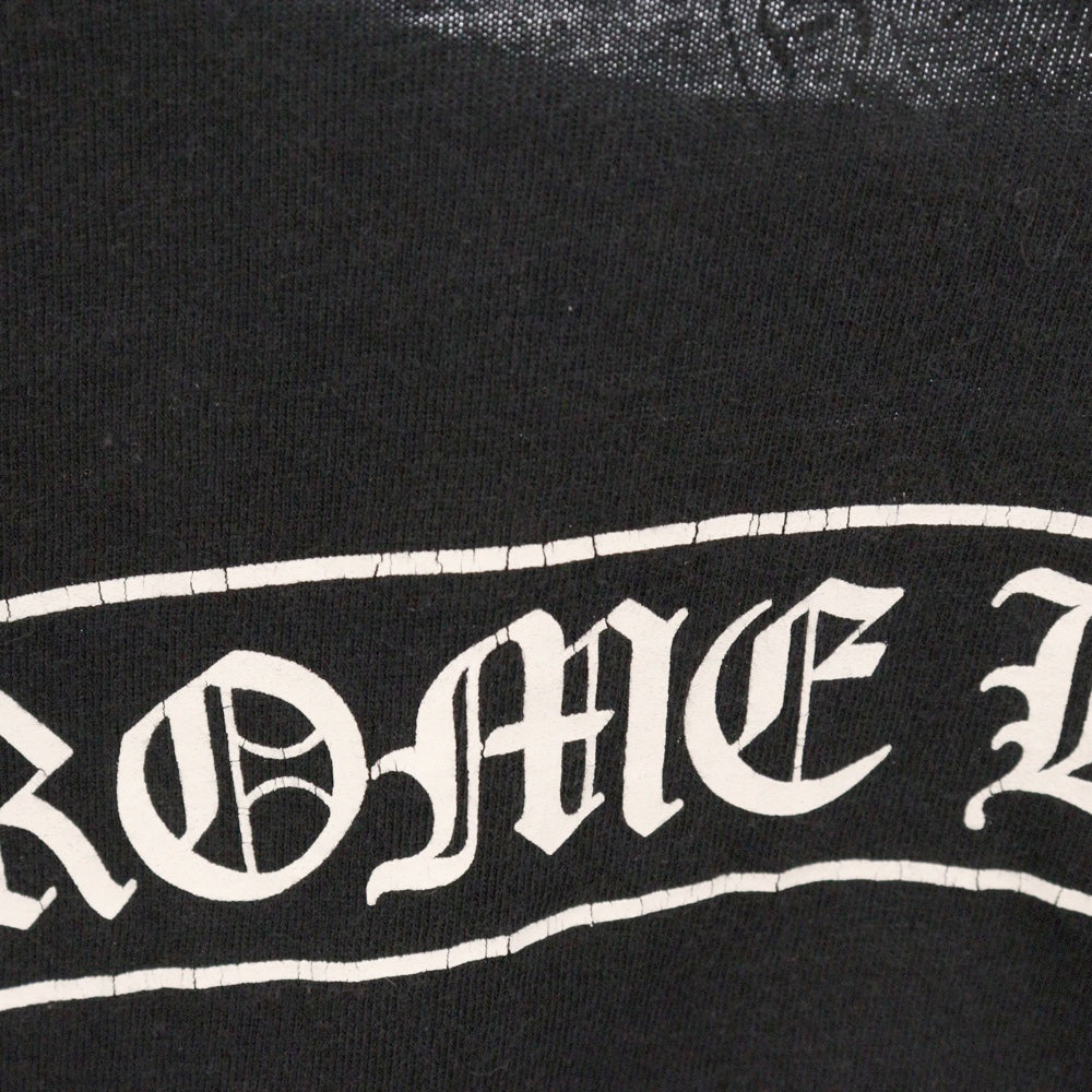 CHROME HEARTS(クロムハーツ) CH SCROLL LABEL FUCKYOU L/S TEE スクロールラベル ファックユー アームプリント長袖Tシャツ ブラック