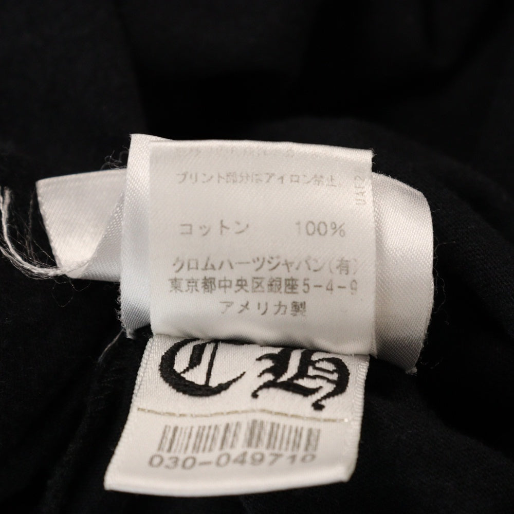 CHROME HEARTS(クロムハーツ) CH SCROLL LABEL FUCKYOU L/S TEE スクロールラベル ファックユー アームプリント長袖Tシャツ ブラック
