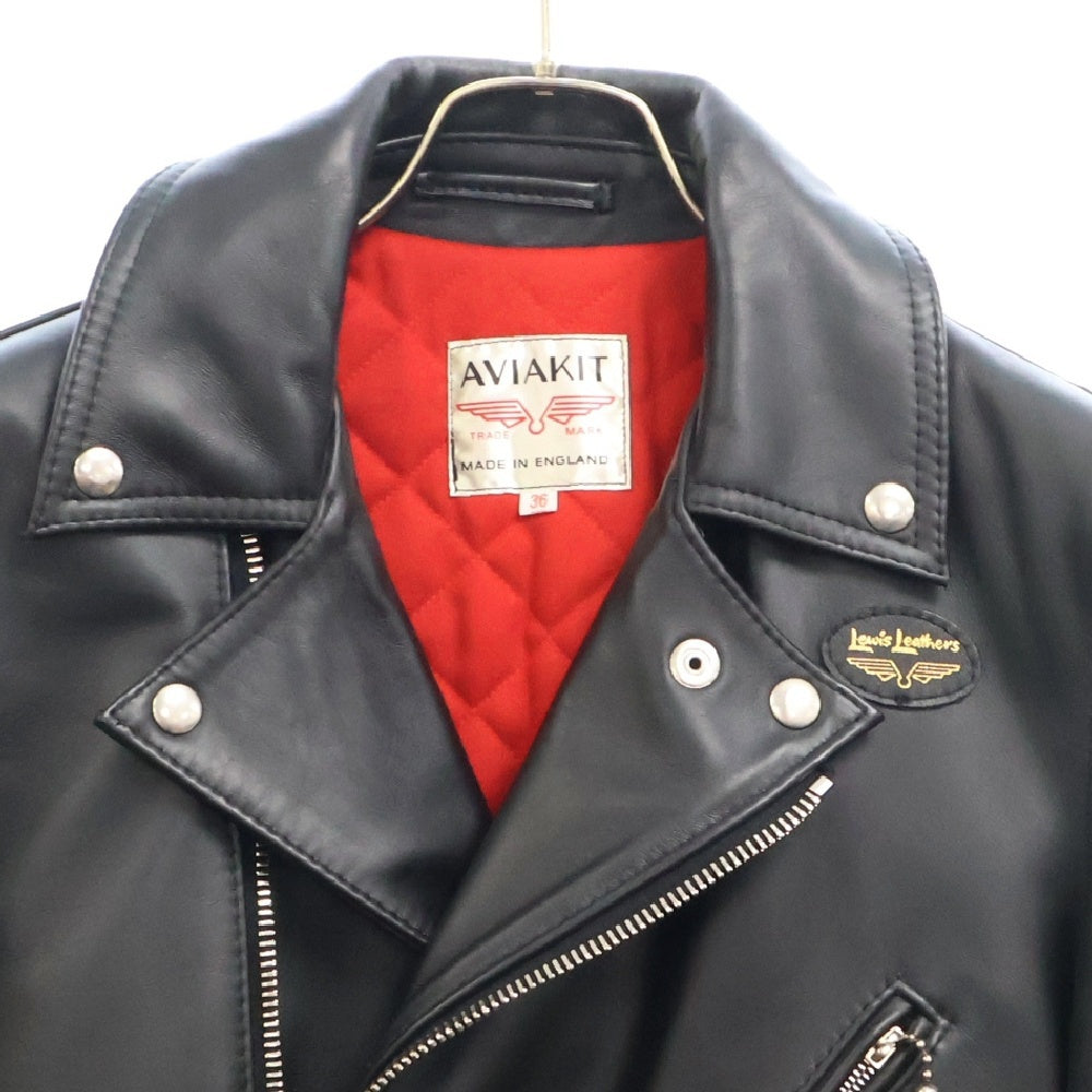 Lewis Leathers(ルイスレザー) 441T CYCLONE TIGHT FIT サイクロン タイトフィット カウハイド ダブルライダース レザージャケット ブラック