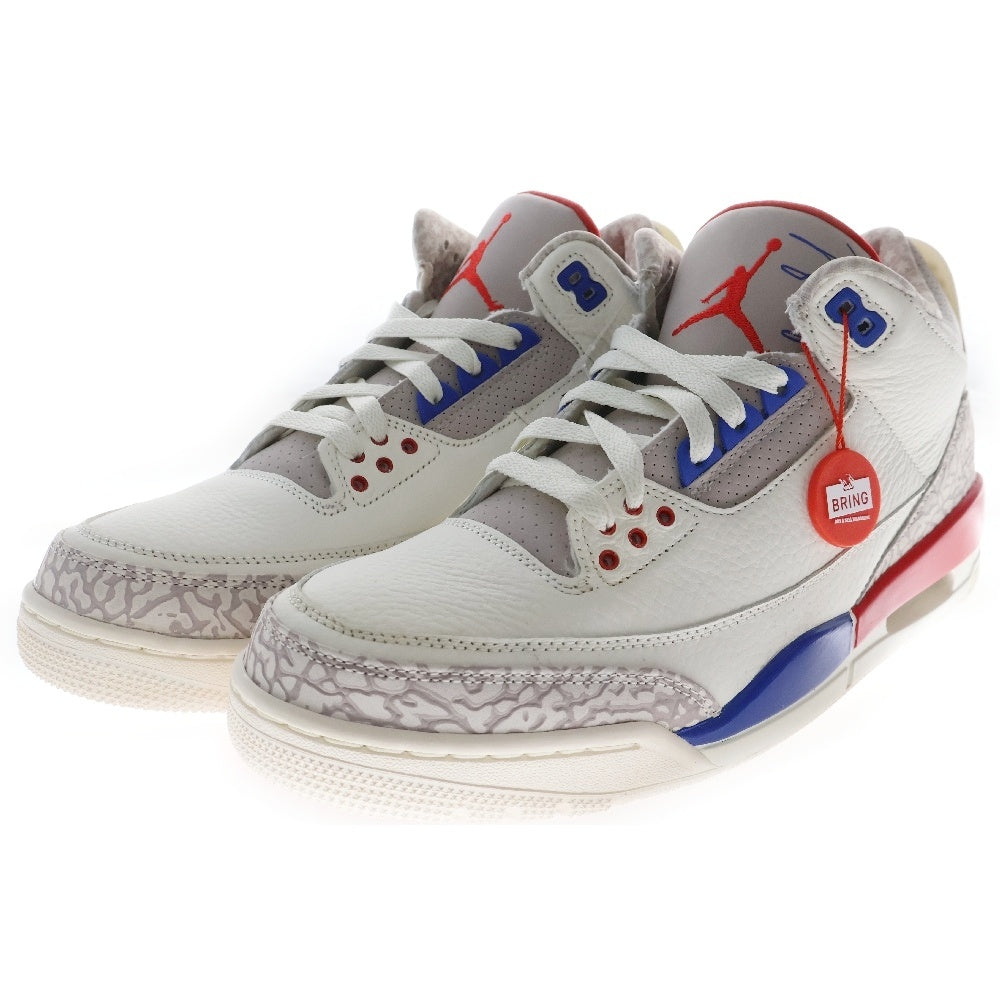NIKE(ナイキ) AIR JORDAN 3 RETRO 136064-140 エアジョーダン 3 レトロ ハイカットスニーカー ホワイト US10/28.0cm