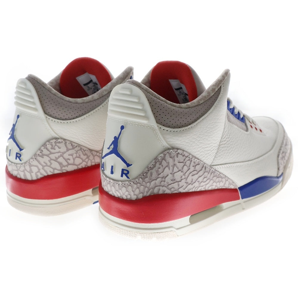 NIKE(ナイキ) AIR JORDAN 3 RETRO 136064-140 エアジョーダン 3 レトロ ハイカットスニーカー ホワイト US10/28.0cm