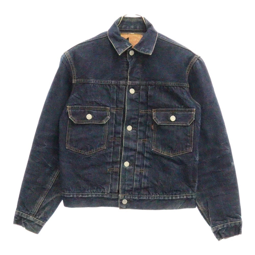 Levi's(リーバイス) 50's VINTAGE 517XX BIGE 2nd セカンド ブランケット裏地 デニムジャケット インディゴ ボタン裏17 両面タブ