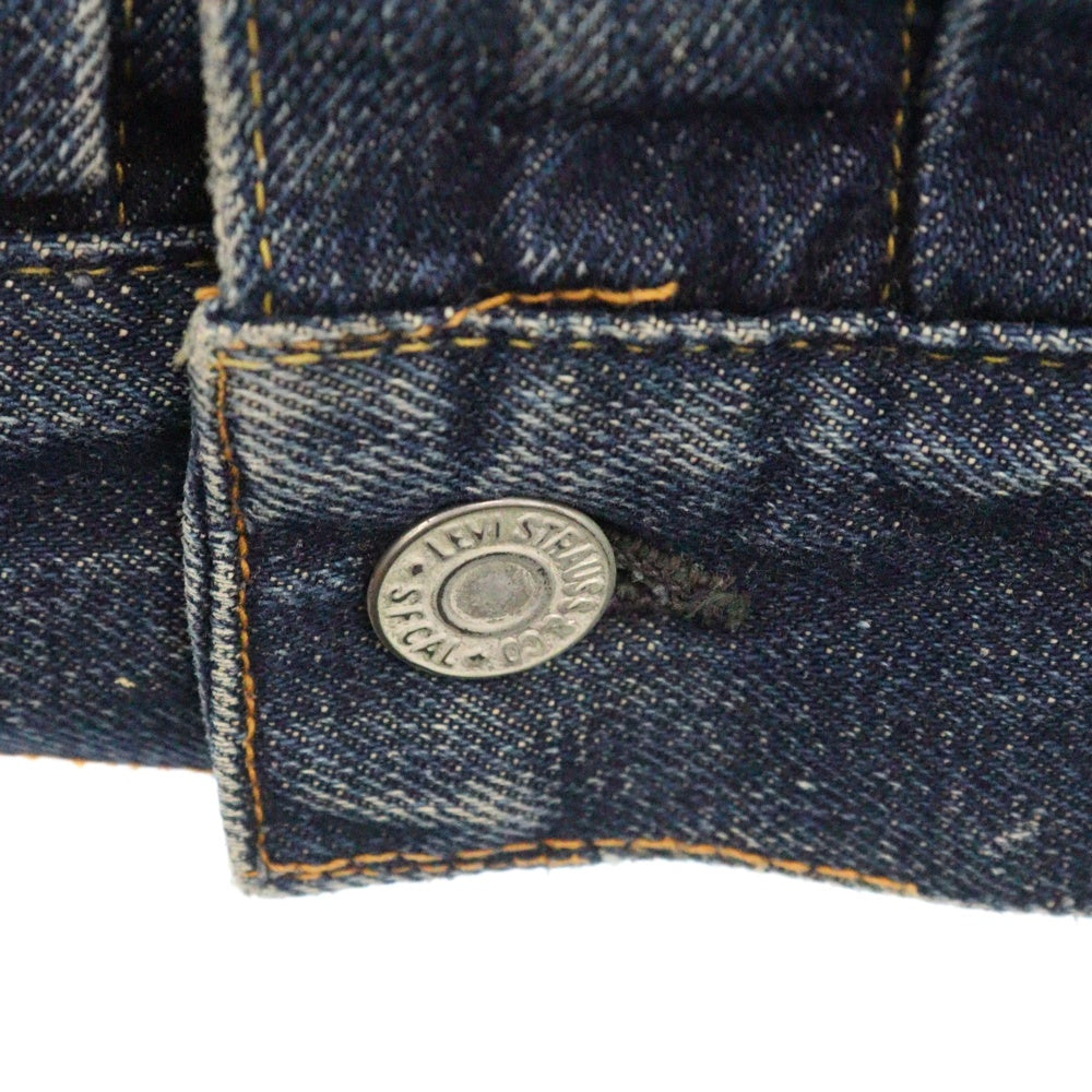 Levi's(リーバイス) 50's VINTAGE 517XX BIGE 2nd セカンド ブランケット裏地 デニムジャケット インディゴ ボタン裏17 両面タブ