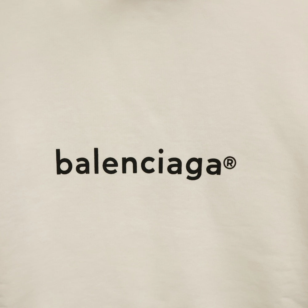 BALENCIAGA(バレンシアガ) 20AW コピーライトロゴ スウェットパーカー フーディ 578135 TIV55 ホワイト
