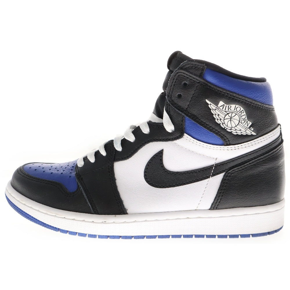NIKE(ナイキ) AIR JORDAN 1 RETRO HIGH OG ROYAL TOE 2020 エアジョーダン 1 レトロ ハイ ロイヤル トゥ ハイカットスニーカー ホワイト/ブラック/ブルー US9/27.0cm