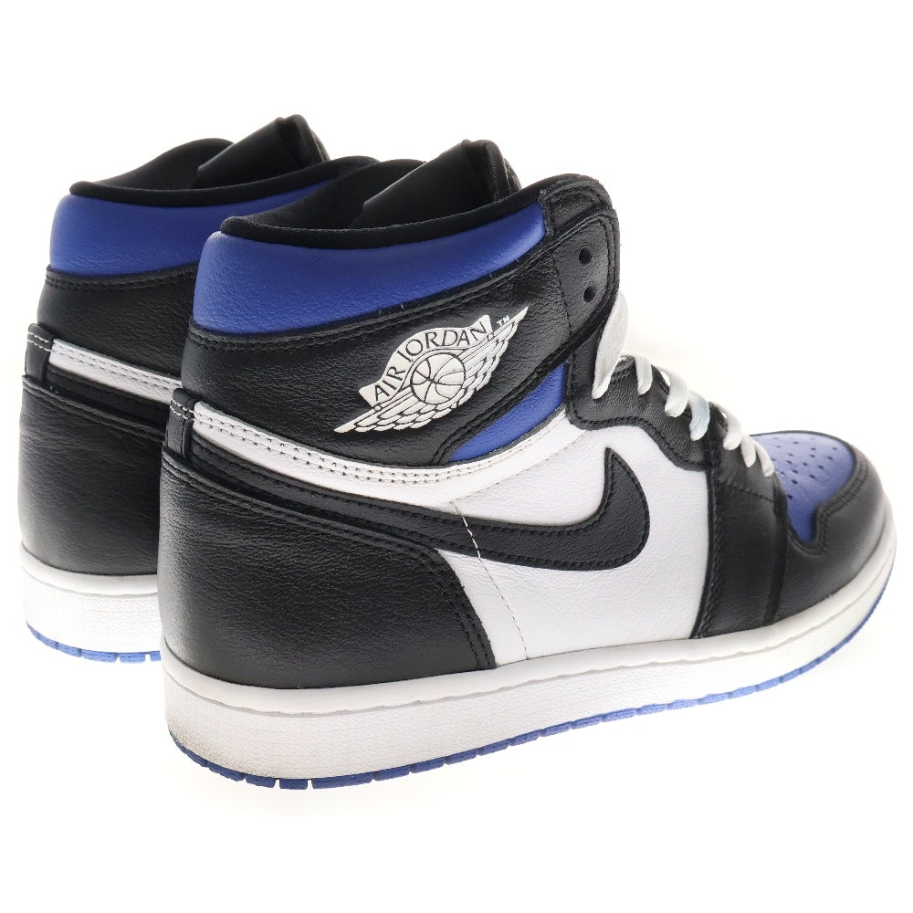 NIKE(ナイキ) AIR JORDAN 1 RETRO HIGH OG ROYAL TOE 2020 エアジョーダン 1 レトロ ハイ ロイヤル トゥ ハイカットスニーカー ホワイト/ブラック/ブルー US9/27.0cm