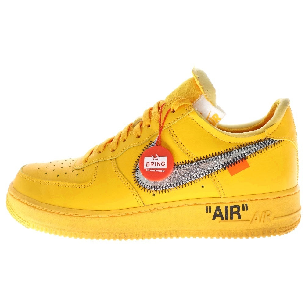 NIKE(ナイキ) ×OFF-WHITE AIR FORCE 1 LOW UNIVERSITY GOLD DD1876-700 オフホワイト エアフォース1 ユニバーシティゴールド ローカットスニーカー イエロー US8.5/26.5cm
