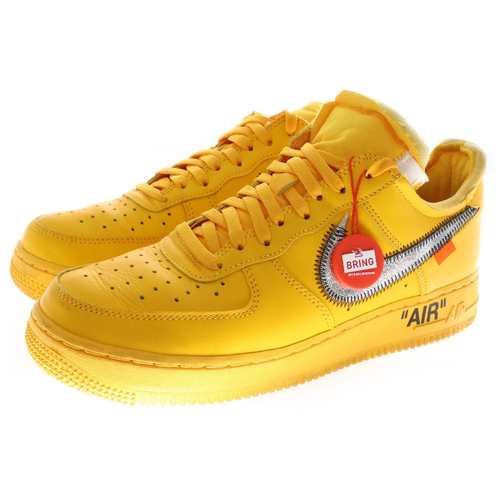 NIKE(ナイキ) ×OFF-WHITE AIR FORCE 1 LOW UNIVERSITY GOLD DD1876-700 オフホワイト エアフォース1 ユニバーシティゴールド ローカットスニーカー イエロー US8.5/26.5cm