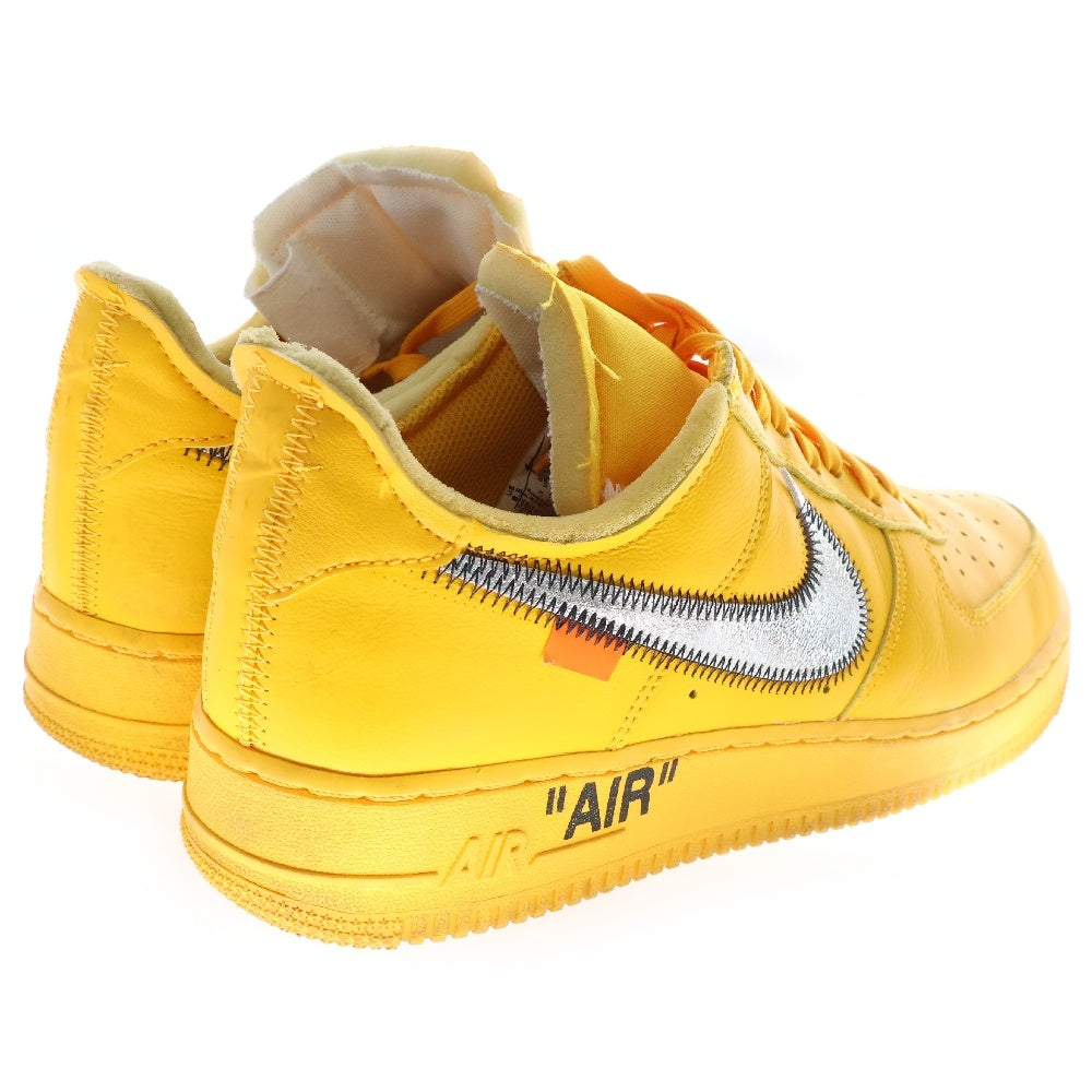 NIKE(ナイキ) ×OFF-WHITE AIR FORCE 1 LOW UNIVERSITY GOLD DD1876-700 オフホワイト エアフォース1 ユニバーシティゴールド ローカットスニーカー イエロー US8.5/26.5cm
