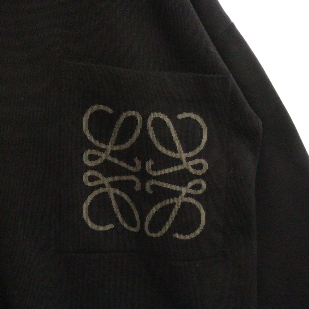 LOEWE(ロエベ) ANAGRAM POCKET SWEATER H526Y14KDK アナグラム クルーネック ニット セーター ブラック