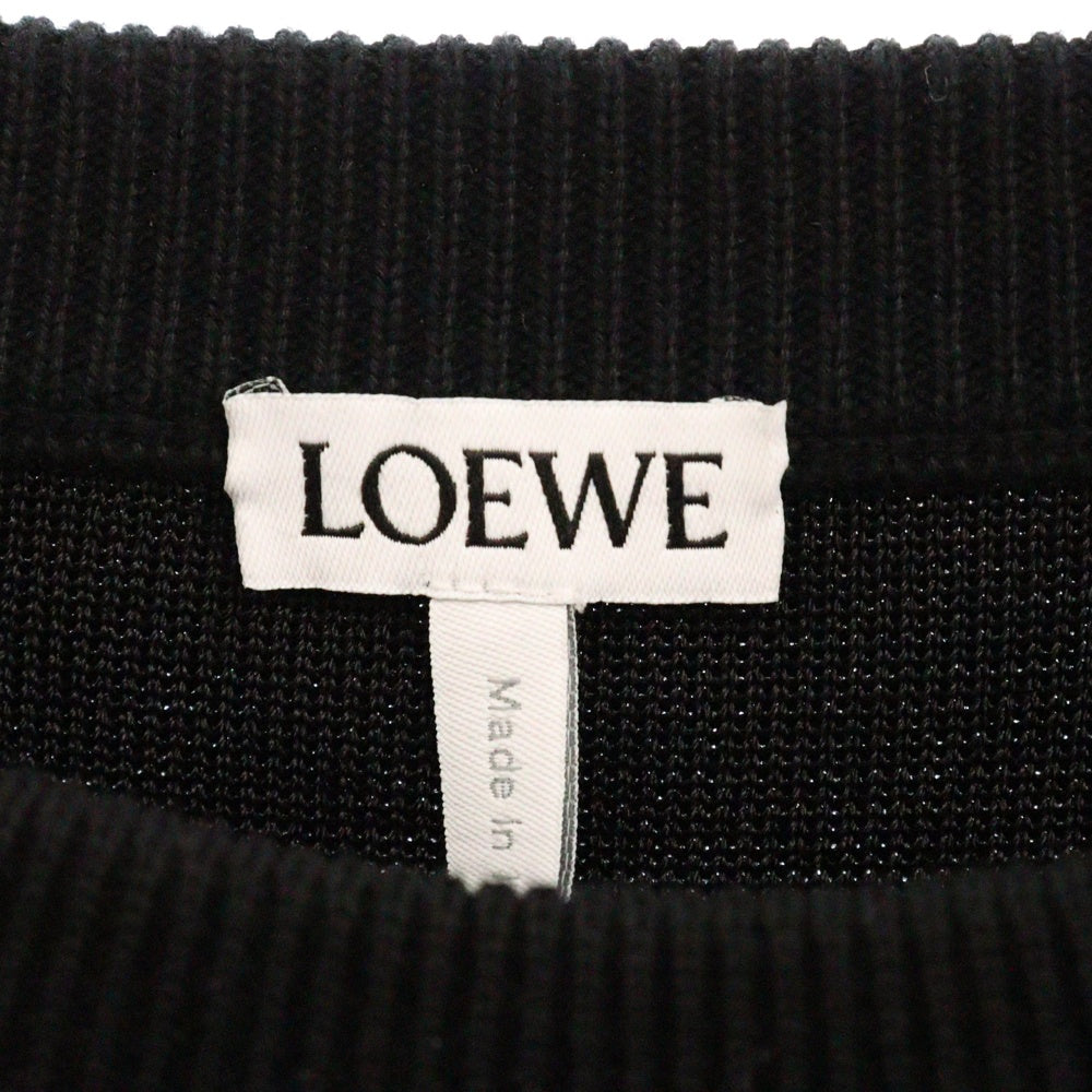 LOEWE(ロエベ) ANAGRAM POCKET SWEATER H526Y14KDK アナグラム クルーネック ニット セーター ブラック