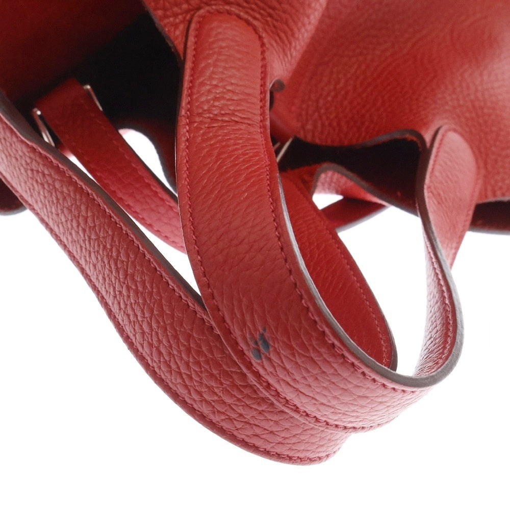 HERMES(エルメス) ピコタンロック PM トリヨンモーリス ハンドバッグ シルバー金具 C刻印 2018年製 レッド