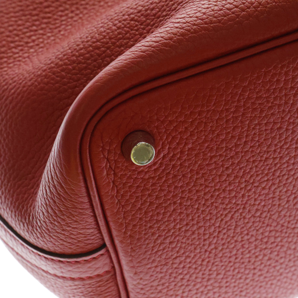 HERMES(エルメス) ピコタンロック PM トリヨンモーリス ハンドバッグ シルバー金具 C刻印 2018年製 レッド