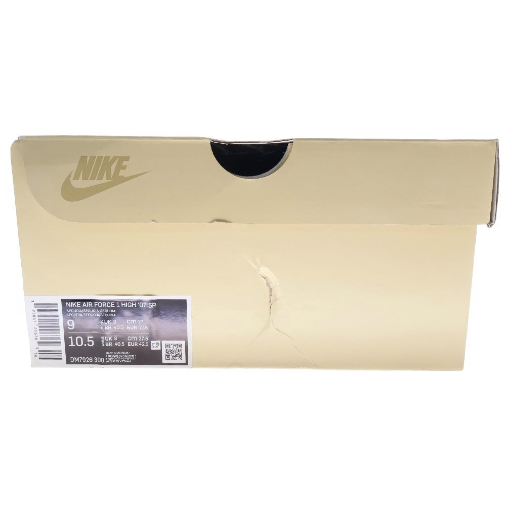 NIKE(ナイキ) ×BILLIE EILISH AIR FORCE 1 HIGH 07 SP DM7926-300 ビリーアイリッシュ エアフォース1 ハイカットスニーカー カーキ US9/27.0cm