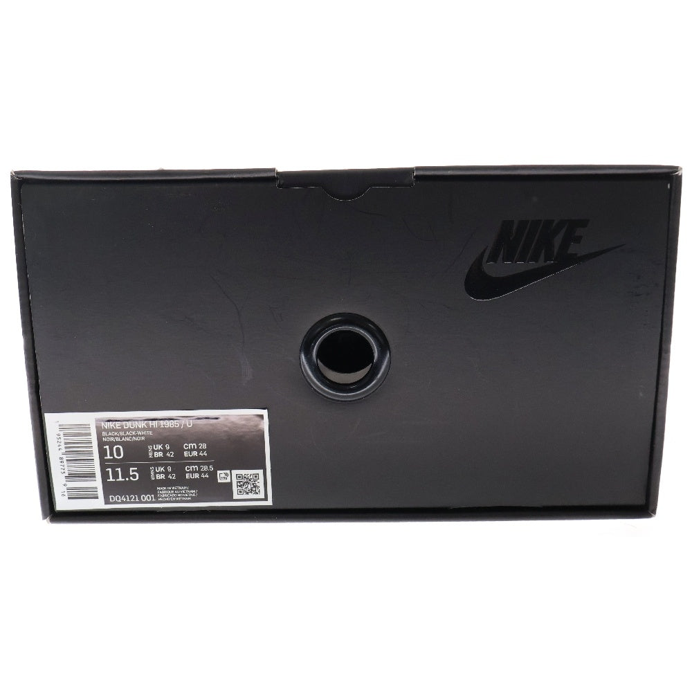 NIKE(ナイキ) ×UNDERCOVER DUNK HI 1985 CHAOS BLACK DQ4121-001 アンダーカバー ダンク カオスブラック ハイカットスニーカー ブラック US10/28.0cm