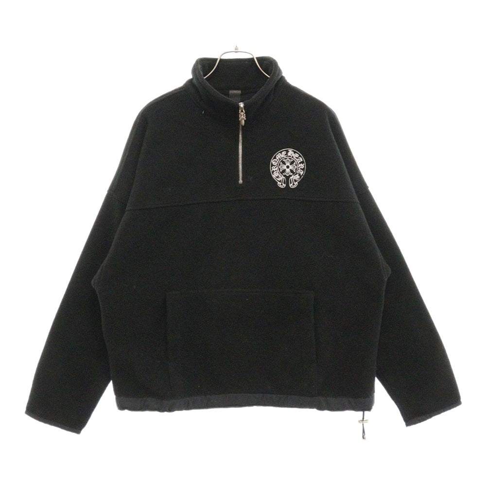 CHROME HEARTS(クロムハーツ) YKT U TARDY SWEEP HLF ZIP ダガーハーフジップフリースブルゾン ブラック