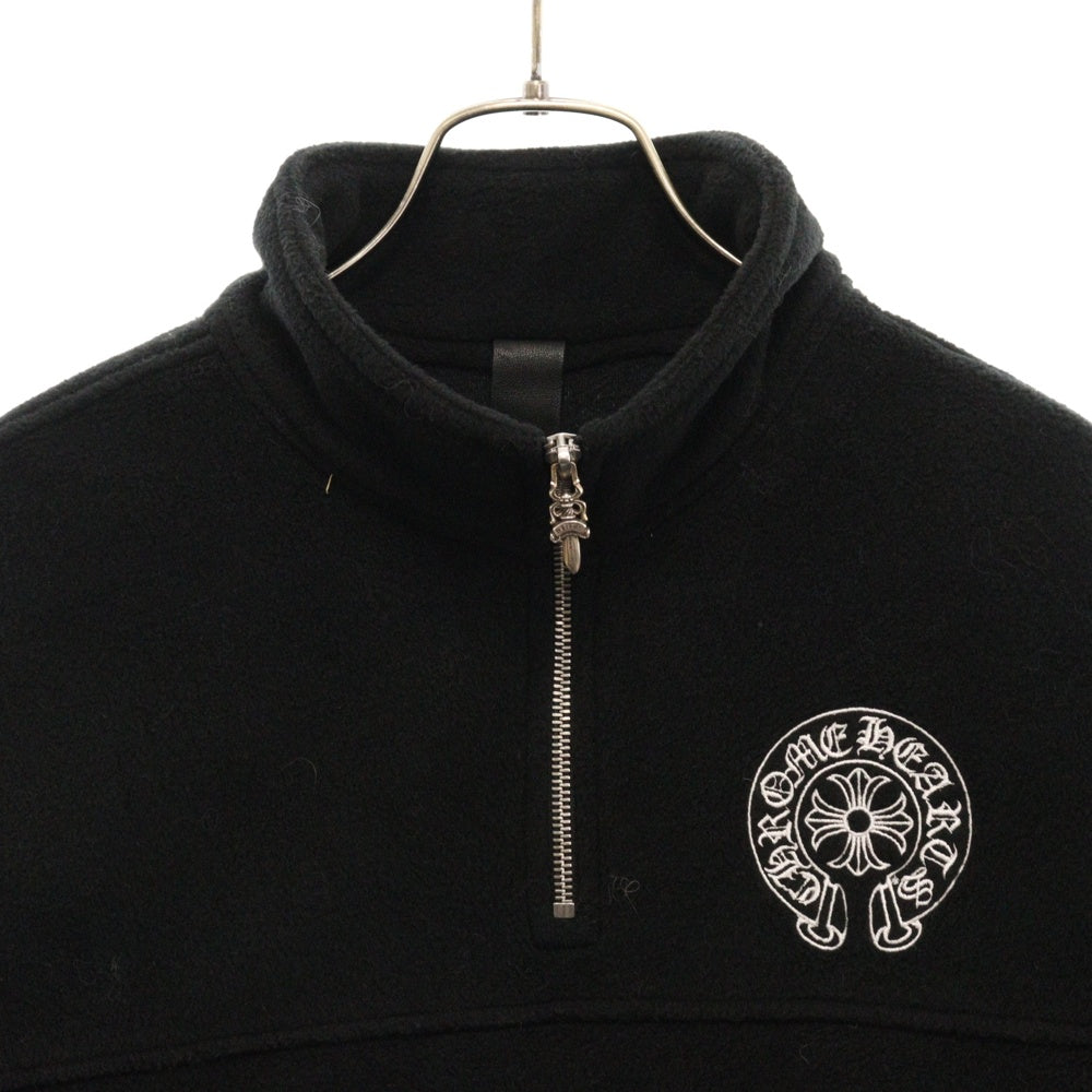 CHROME HEARTS(クロムハーツ) YKT U TARDY SWEEP HLF ZIP ダガーハーフジップフリースブルゾン ブラック