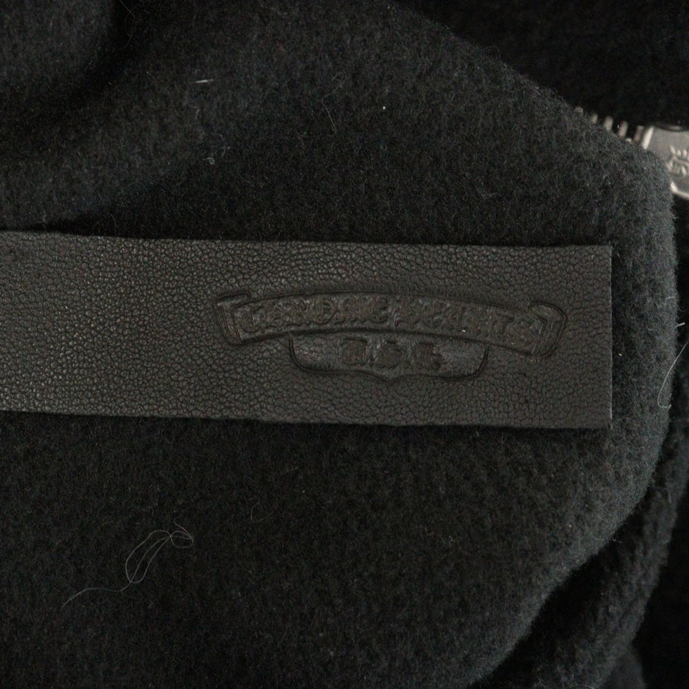 CHROME HEARTS(クロムハーツ) YKT U TARDY SWEEP HLF ZIP ダガーハーフジップフリースブルゾン ブラック
