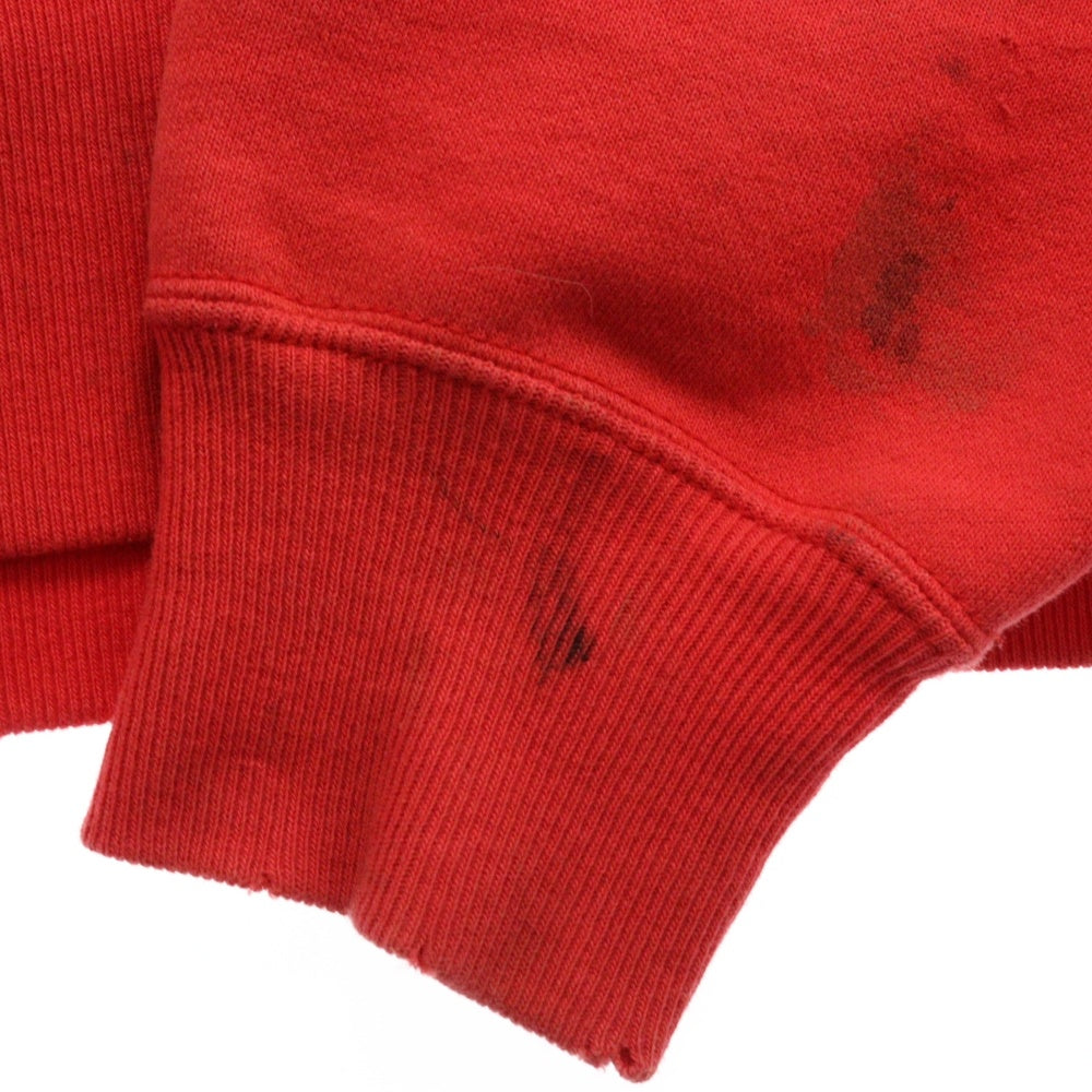 SAINT MICHAEL(セントマイケル) 24SS HALF ZIP SWEAT SM-YS8-0000-033 ハーフジップスウェットトレーナー レッド