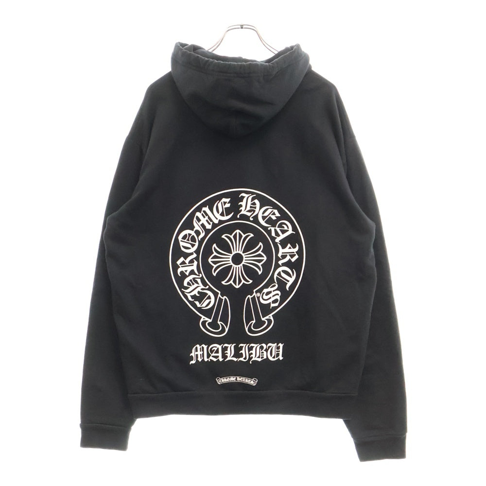 CHROME HEARTS(クロムハーツ) Malibu Horseshoe Pullover Hoodie マリブ限定 ホースシュープルオーバーフーディ スウェットパーカー ブラック