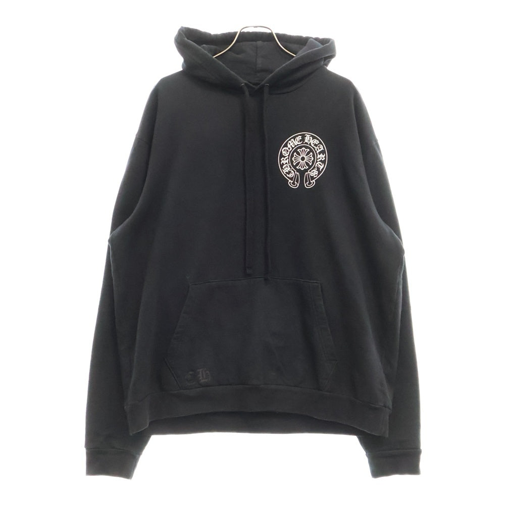 CHROME HEARTS(クロムハーツ) Malibu Horseshoe Pullover Hoodie マリブ限定 ホースシュープルオーバーフーディ スウェットパーカー ブラック