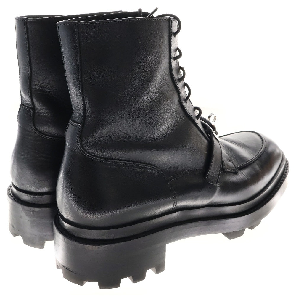 HERMES(エルメス) Funk ファンク ケリーベルト レースアップレザーアンクルブーツ ブラック